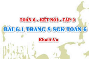 Bài 6.1 trang 8 Toán 6 tập 2 Kết nối tri thức